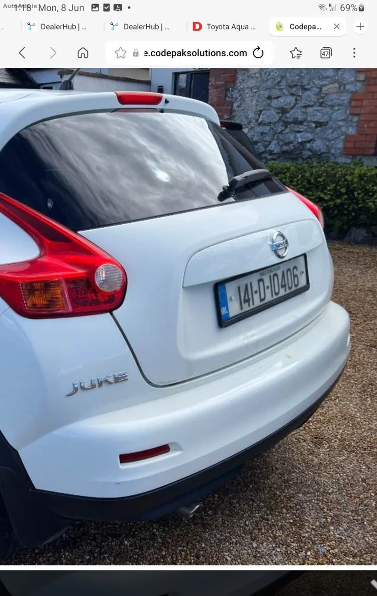 Nissan Juke 2014 drive home €2750