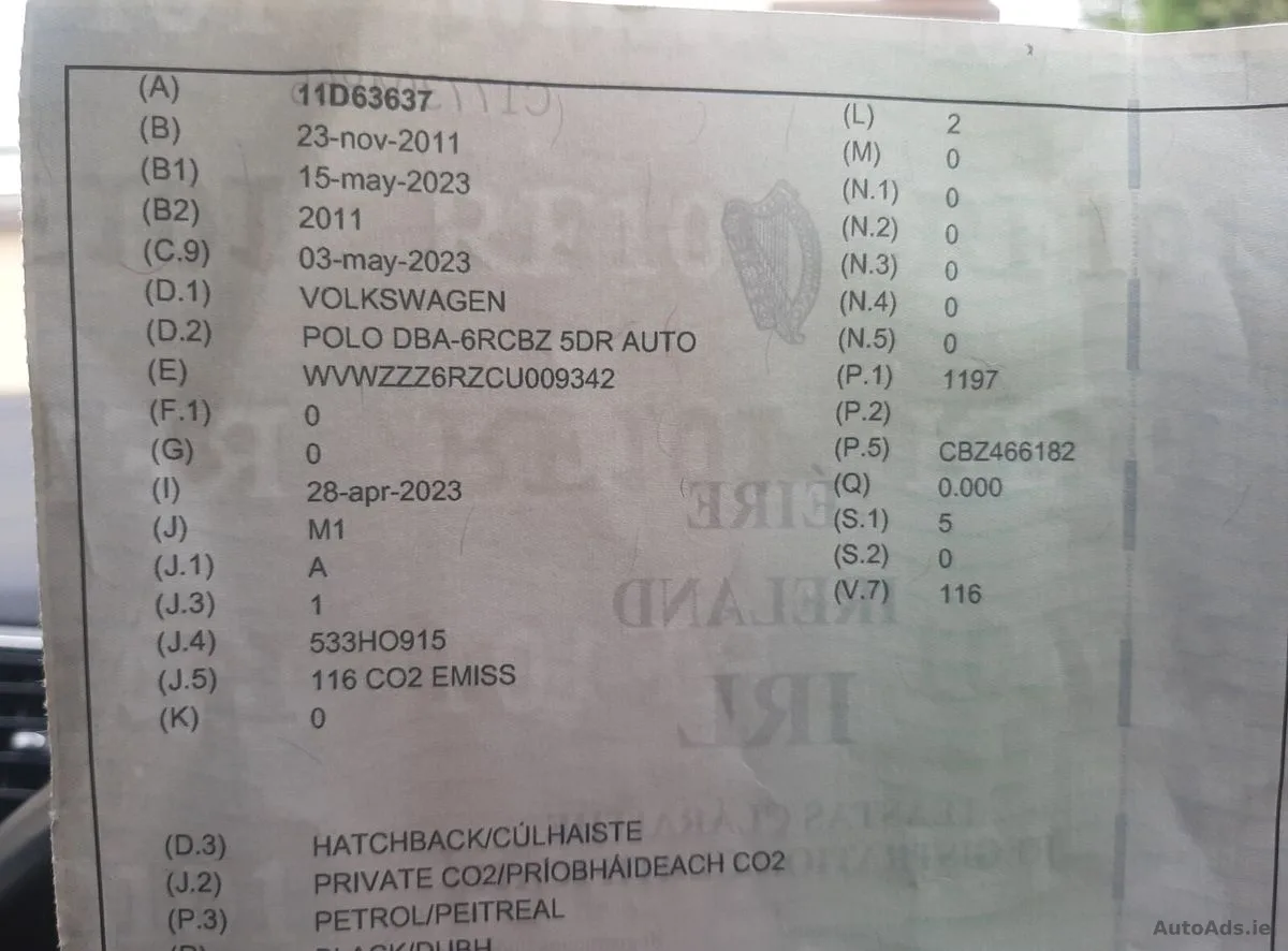 VW POLO DSG AUTOMATIC HLINE 1.2 TSI 2011 – photo 19