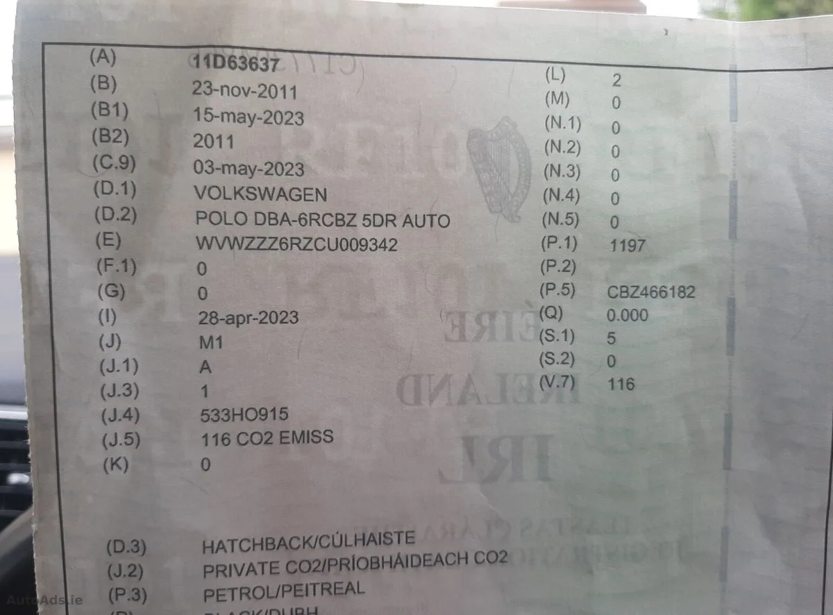 VW POLO 1.2 DSG AUTOMATIC 117000 KM 2011 – photo 5
